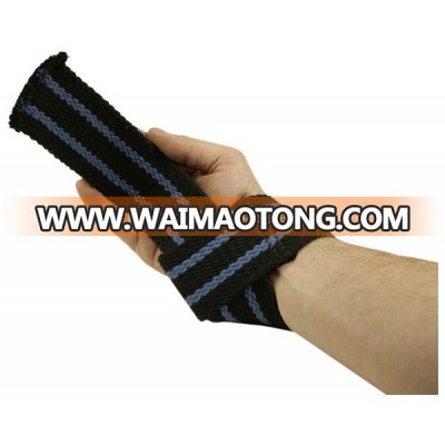 Cotton Neoprene soft weight lifting straps wrist wraps with grip custom logo