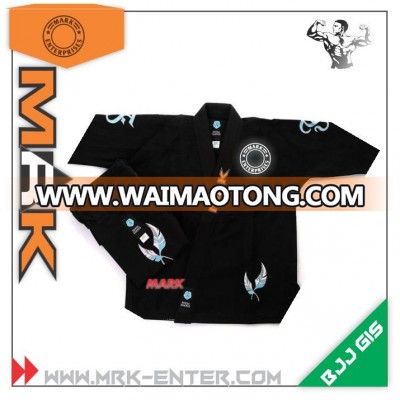 High Quality Custom Made black color Jiu Jitsu Gi/kimono/BJJ Gi